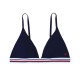 Tommy Hilfiger Γυναικείο μαγιό Global Stripe Triangle Bikini Top